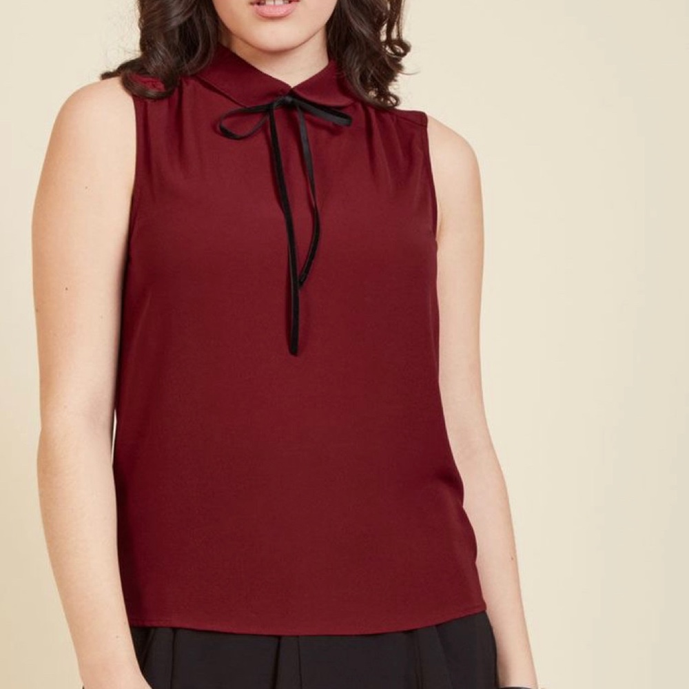 Modcloth sleeveless blouse size XL